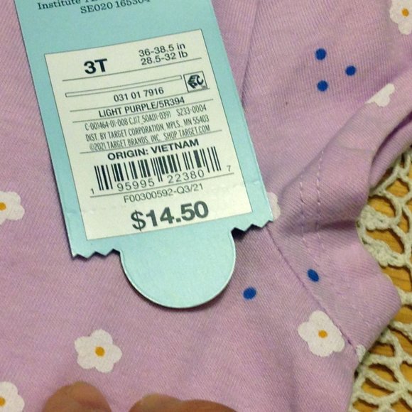 Cat & Jack tees, 3T, nwt - Stripes, floral and tie dye styles - Picture 3 of 6